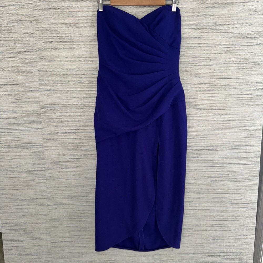 A.J Bari Grecian Blue Vintage Sexy Sweetheart Dress Pinup Girl Size 8 See Sizing